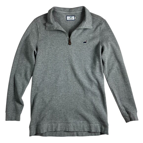 Properly Tied 1/4 Zip Long Sleeve Sweater  Women's Size M  Gray Knit Top w Logo - Picture 1 of 4